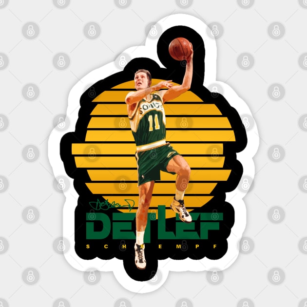 Detlef Schrempf Sticker by Juantamad